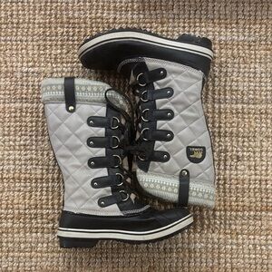 Sorel Black and Gray Joan of Arc Winter Boots